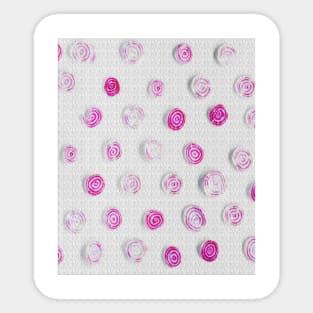 White and Purple Swirly Pattern Sticker